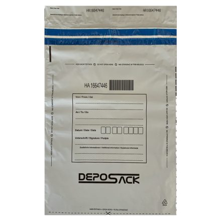 Pénzszállító zacskó DEPOSACK B-5 (185x260mm)